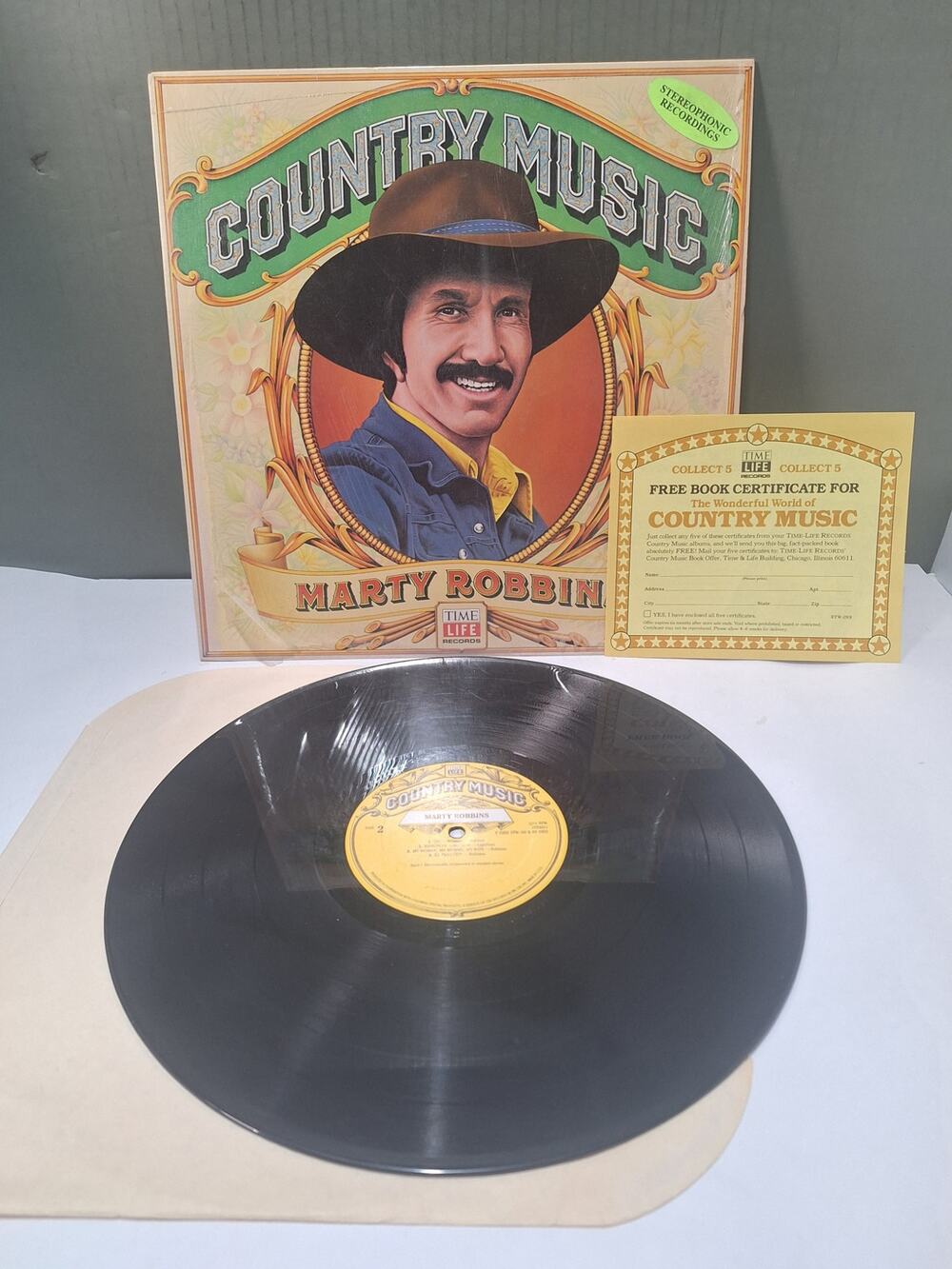 Marty Robbins Country Music vinyl LP Time Life w/ Insert Shrink Hype VG+